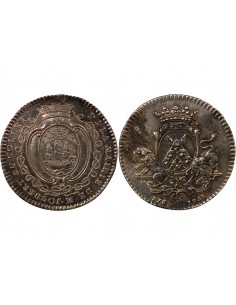 MAIRE DE NANTES - JETON ARGENT 1762-1763 "Joubert du Collet" 2