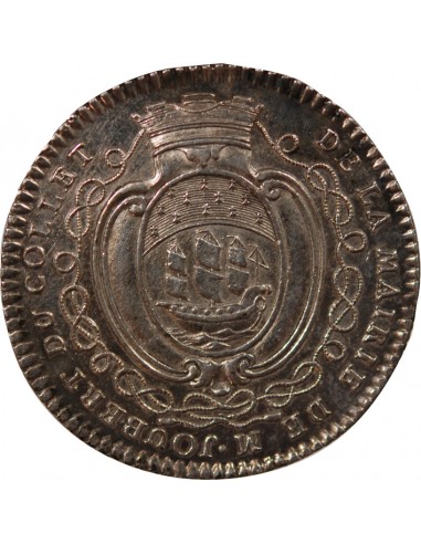 MAIRE DE NANTES - JETON ARGENT 1762-1763 "Joubert du Collet"