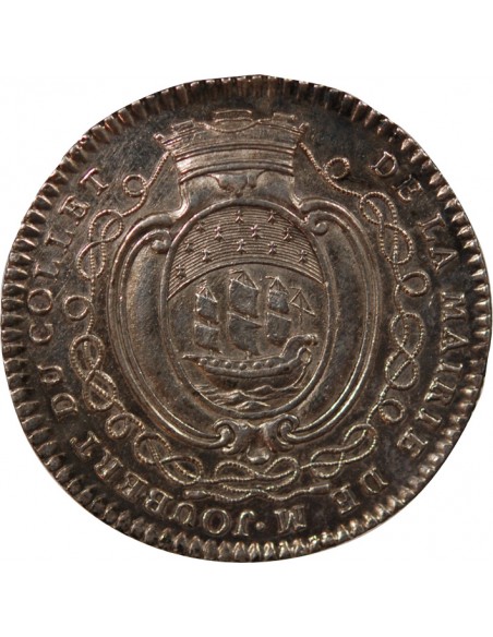 MAIRE DE NANTES - JETON ARGENT 1762-1763 "Joubert du Collet"