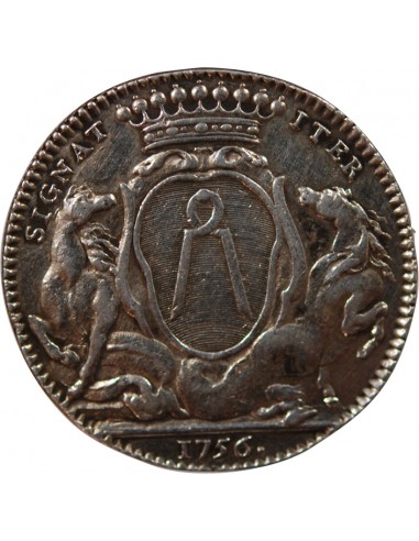 MAIRE DE NANTES, JEAN-BAPTISTE GELLÉE DE PREMION – JETON ARGENT 1756