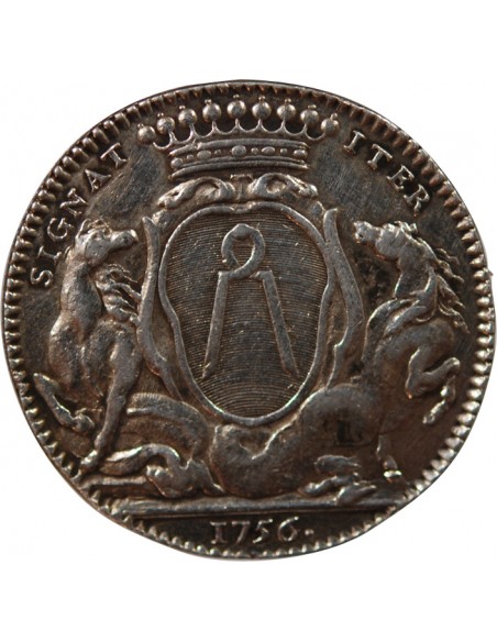 MAIRE DE NANTES, JEAN-BAPTISTE GELLÉE DE PREMION – JETON ARGENT 1756