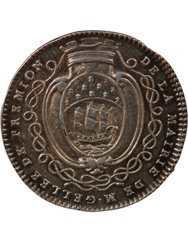 MAIRE DE NANTES, JEAN-BAPTISTE GELLÉE DE PREMION – JETON ARGENT 1756