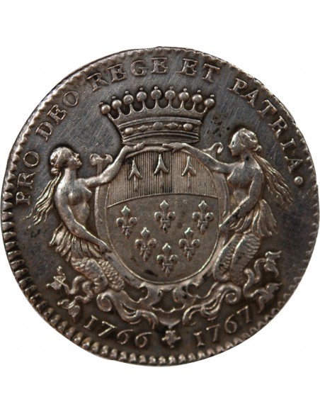 MAIRE DE NANTES, FRANCOIS LIBAULT – JETON ARGENT 1767