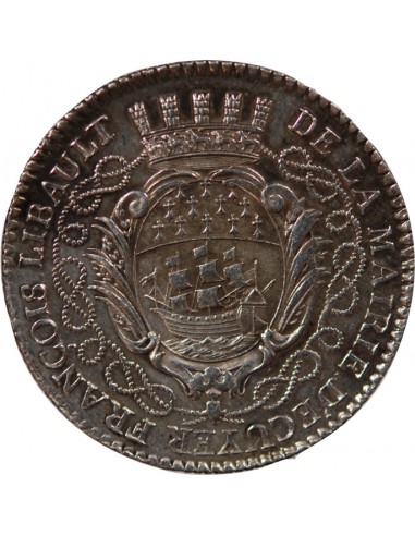 MAIRE DE NANTES, FRANCOIS LIBAULT – JETON ARGENT 1767