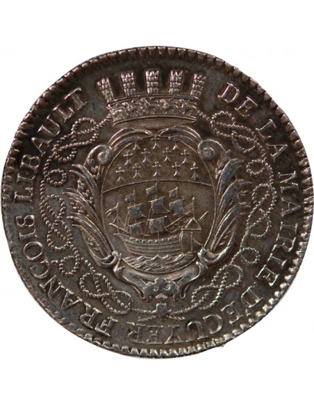 MAIRE DE NANTES, FRANCOIS LIBAULT – JETON ARGENT 1767
