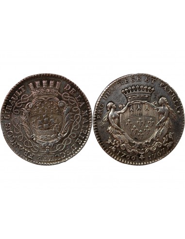 MAIRE DE NANTES, FRANCOIS LIBAULT – JETON ARGENT 1767