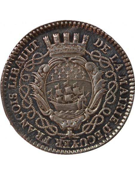 MAIRE DE NANTES, FRANCOIS LIBAULT – JETON ARGENT 1767
