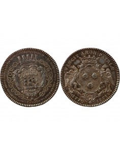 MAIRE DE NANTES, PHILIPPE VINCENT ROGER, SEIGNEUR DE LA MOUCHETIERE – JETON ARGENT 1771 2
