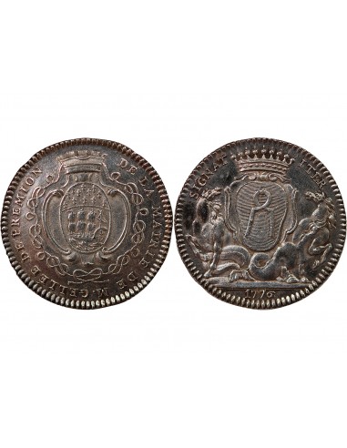 MAIRE DE NANTES, JEAN-BAPTISTE GELLÉE DE PREMION – JETON ARGENT 1776