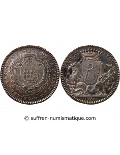 MAIRE DE NANTES, JEAN-BAPTISTE GELLÉE DE PREMION – JETON ARGENT 1776