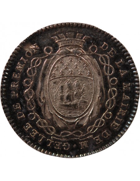 MAIRE DE NANTES, JEAN-BAPTISTE GELLÉE DE PREMION – JETON ARGENT 1781