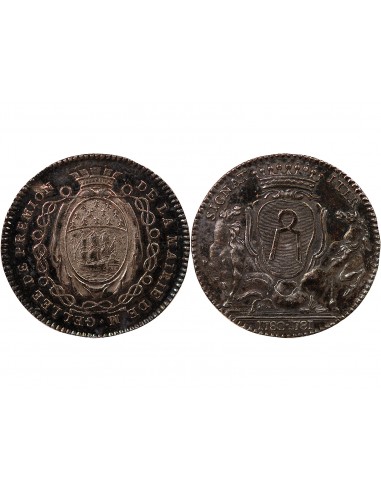 MAIRE DE NANTES, JEAN-BAPTISTE GELLÉE DE PREMION – JETON ARGENT 1781