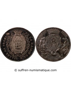 MAIRE DE NANTES, JEAN-BAPTISTE GELLÉE DE PREMION – JETON ARGENT 1781