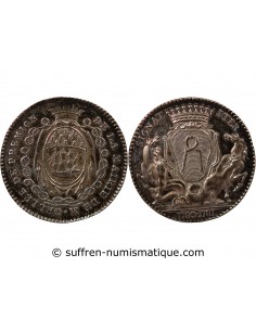 MAIRE DE NANTES, JEAN-BAPTISTE GELLÉE DE PREMION – JETON ARGENT 1781