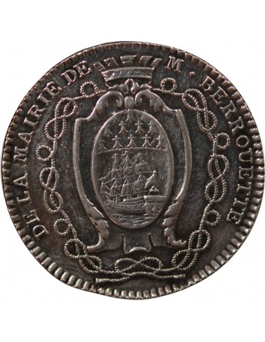 MAIRE DE NANTES, JEAN-JACQUES BERROUETTE – JETON ARGENT 1783