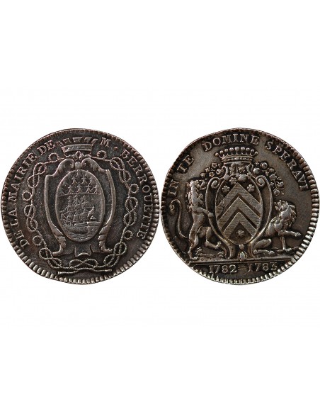 MAIRE DE NANTES, JEAN-JACQUES BERROUETTE – JETON ARGENT 1783