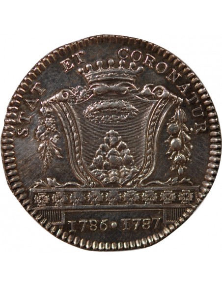 MAIRE DE NANTES, GUERIN DE BEAUMONT – JETON ARGENT 1787