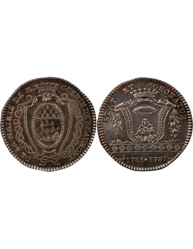 MAIRE DE NANTES, GUERIN DE BEAUMONT – JETON ARGENT 1787
