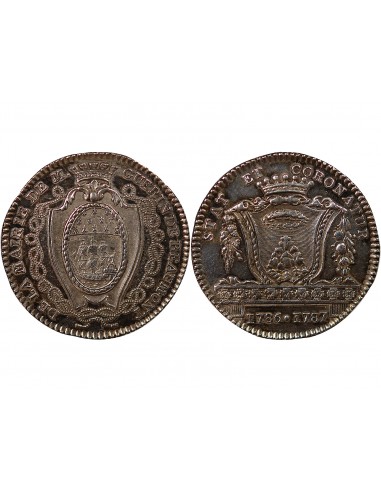 MAIRE DE NANTES, GUERIN DE BEAUMONT – JETON ARGENT 1787
