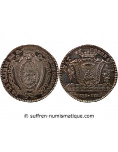 MAIRE DE NANTES, GUERIN DE BEAUMONT – JETON ARGENT 1787