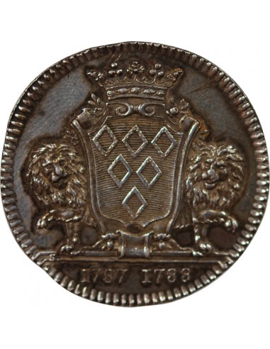MAIRE DE NANTES, PIERRE RICHARD DE PERVANCHE – JETON ARGENT 1788