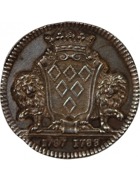 MAIRE DE NANTES, PIERRE RICHARD DE PERVANCHE – JETON ARGENT 1788