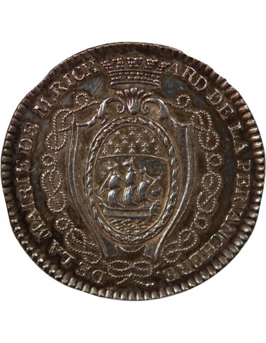 MAIRE DE NANTES, PIERRE RICHARD DE PERVANCHE – JETON ARGENT 1788