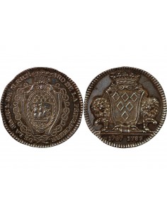 MAIRE DE NANTES, PIERRE RICHARD DE PERVANCHE – JETON ARGENT 1788 2