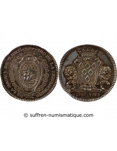 MAIRE DE NANTES, PIERRE RICHARD DE PERVANCHE – JETON ARGENT 1788