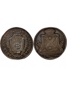 MAIRE DE NANTES, CHRISTOPHE CLAIR DANYEL DE KERVEGAN – JETON ARGENT 1790 2
