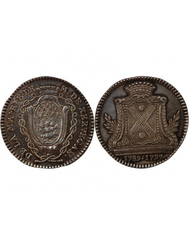 MAIRE DE NANTES, CHRISTOPHE CLAIR DANYEL DE KERVEGAN – JETON ARGENT 1790