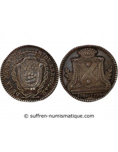 MAIRE DE NANTES, CHRISTOPHE CLAIR DANYEL DE KERVEGAN – JETON ARGENT 1790