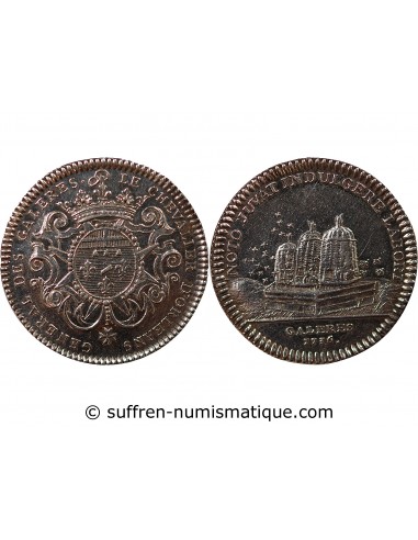 GALERES ROYALES, JEAN PHILIPPE D'ORLEANS - JETON ARGENT 1736