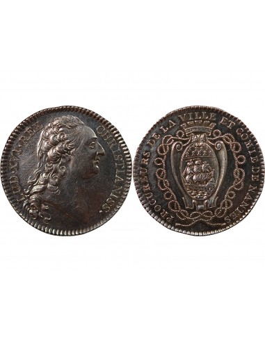 LPROCUREURS DE LA VILLE DE NANTES, LOUIS XVI - JETON ARGENT