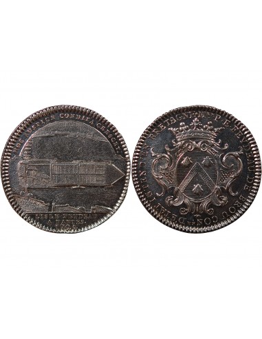 VILLE DE NANTES - INTENDANT ESPRIT FEYDEAU DE BROU, JETON ARGENT 1725