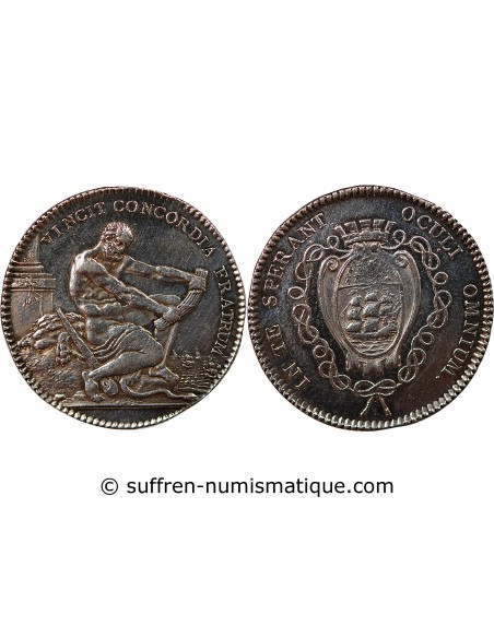 CHAMBRE DE COMMERCE DE NANTES - JETON ARGENT - HERCULE DE DUPRE