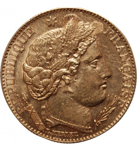 CERES - 10 FRANCS OR 1895 A PARIS