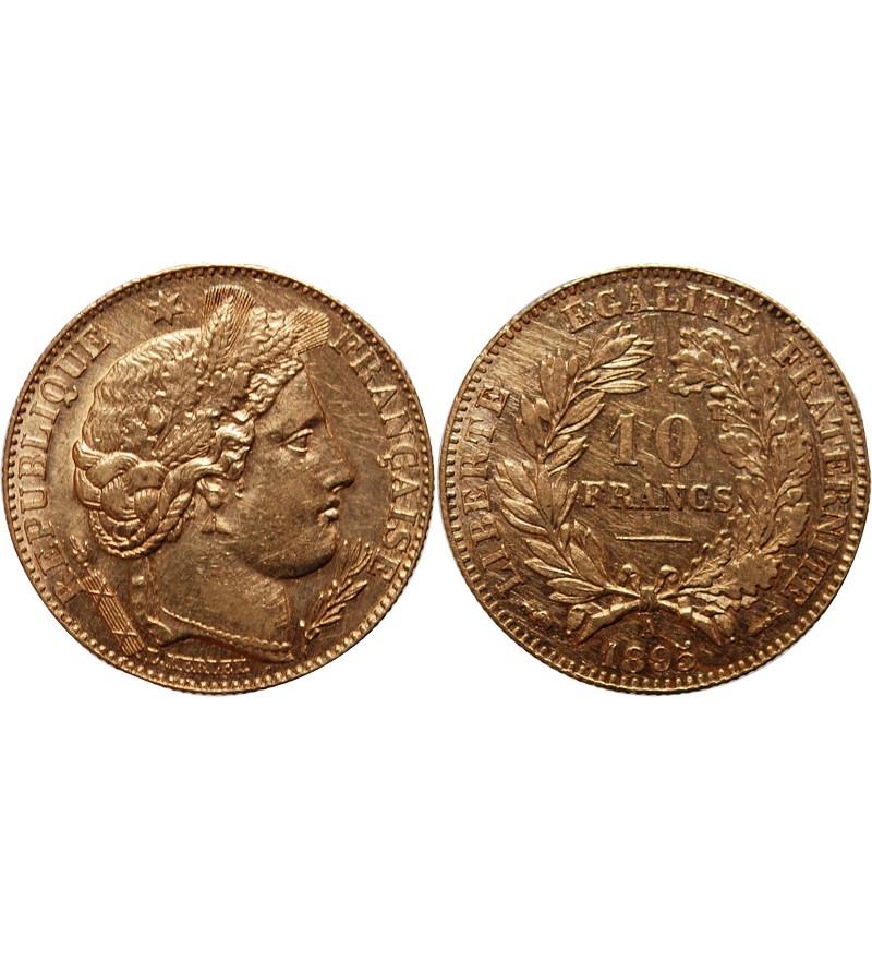 CERES - 10 FRANCS OR 1895 A PARIS