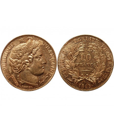CERES - 10 FRANCS OR 1895 A PARIS
