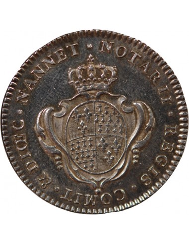NOTAIRES DE NANTES, LOUIS XVI - JETON ARGENT - n.d. (1775)