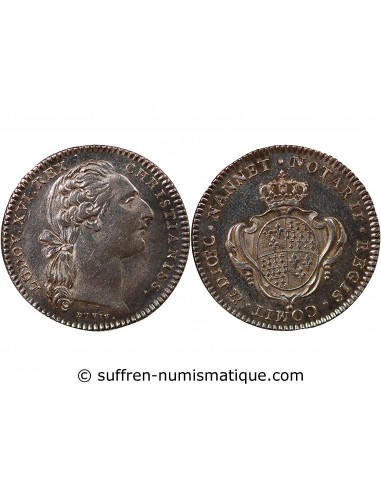 NOTAIRES DE NANTES, LOUIS XVI - JETON ARGENT - n.d. (1775)