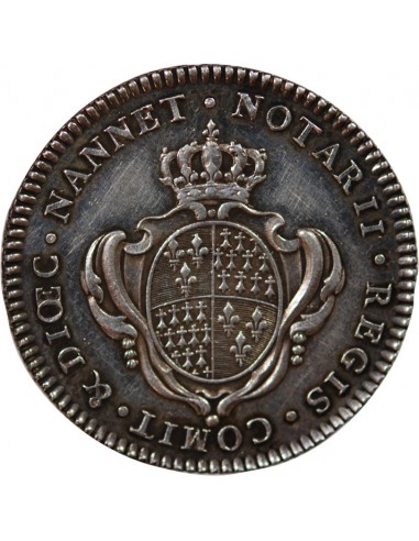 NOTAIRES DE NANTES, LOUIS XVI - JETON ARGENT - n.d. (1777)