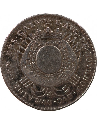 GALERES ROYALES, LOUIS AUGUSTE DE BOURBON - JETON ARGENT 1691