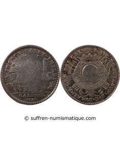 GALERES ROYALES, LOUIS AUGUSTE DE BOURBON - JETON ARGENT 1691