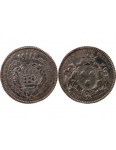 MAIRE DE NANTES, PHILIPPE VINCENT ROGER, SEIGNEUR DE LA MOUCHETIERE – JETON ARGENT 1771 2