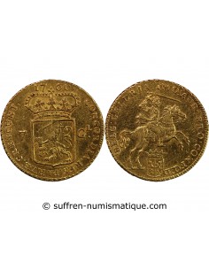 PROVINCES UNIES, PROVINCE DE GUELDRE - 7 GULDEN OR - 1760, HARDERWIJK