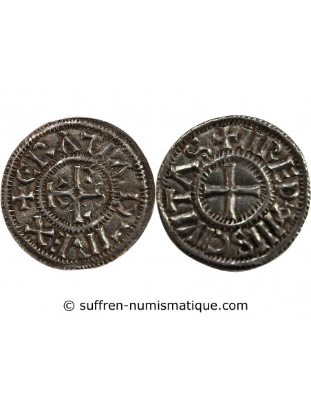 CAROLINGIENS, CHARLES II LE CHAUVE - DENIER ARGENT - 864 / 875, RENNES