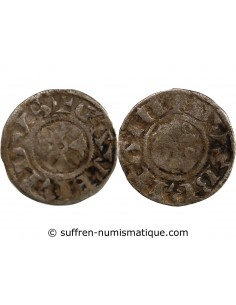 DUCHÉ DE BRETAGNE, GEOFFROY PLANTAGENÊT - DENIER - 1166/1186