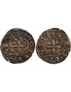 DUCHÉ DE BRETAGNE, ANONYME - DENIER - 1186 / 1213, NANTES 2