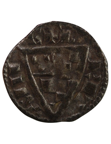 DUCHÉ DE BRETAGNE, JEAN Ier LE ROUX - OBOLE 1237 / 1286 VANNES
